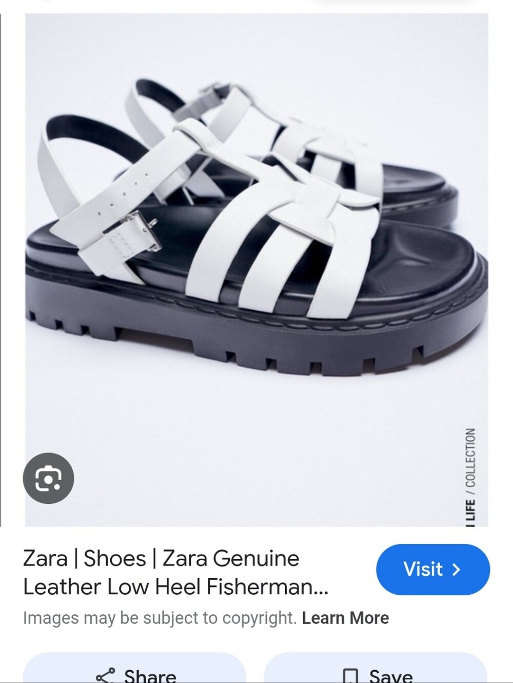 EUC Fisherman Zara Sandals Size 37